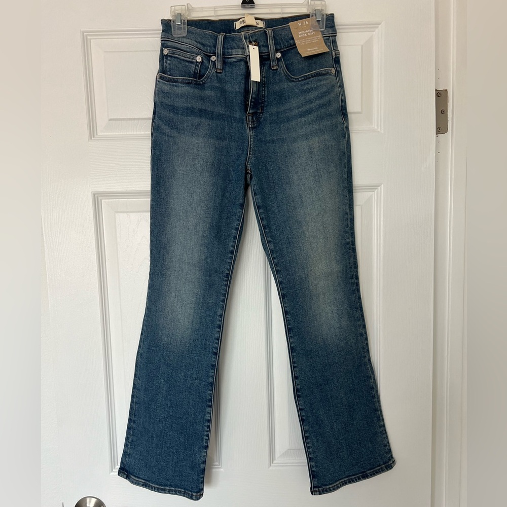 Madewell Mid Rise Kick Out Crop (new with tags)